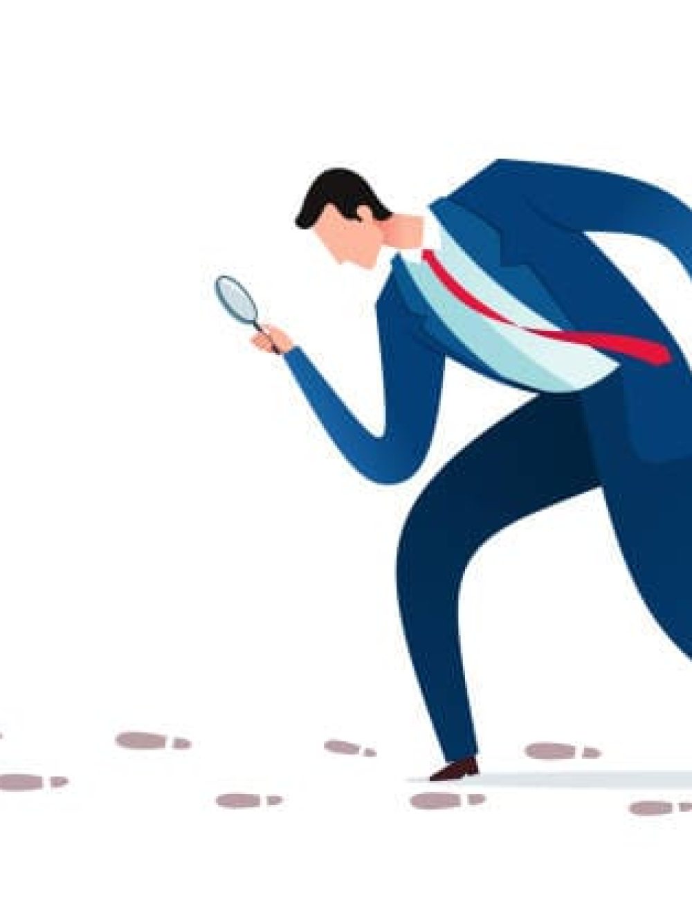 man following footprints Where to Find a Private Investigator